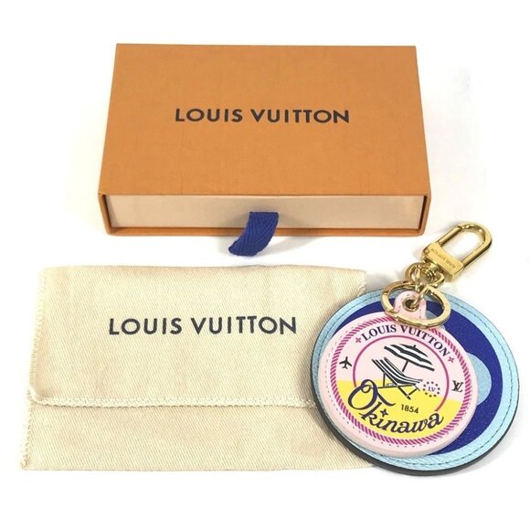 LOUIS VUITTON M68510 Portocre Illustre Japan Okinawa Limited Charm Key Holder - Picture 1 of 16